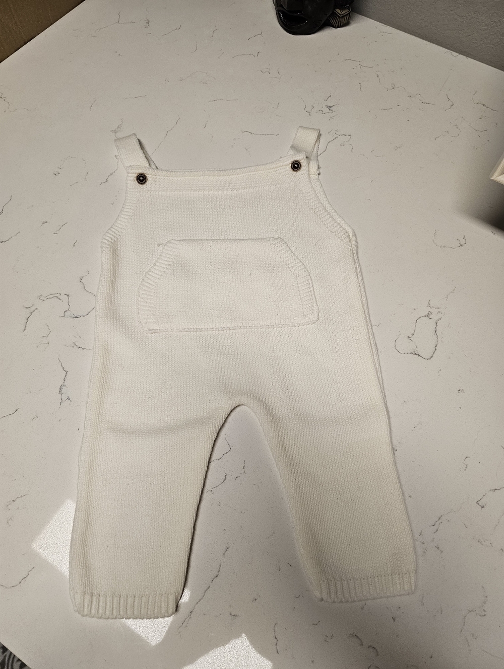 Cream Knit Overalls for Kids - Soft Baby Bottoms